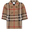 BURBERRY BURBERRY BEIGE CORA CHECKED JACKET,8042964