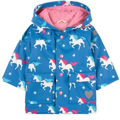 Hatley Baby Girls Blue Horse Raincoat