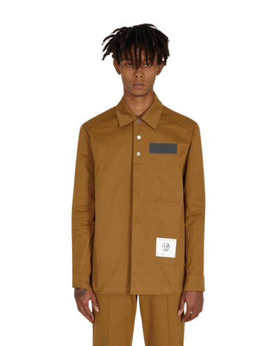 Slam Jam Joilet Overshirt In Brown