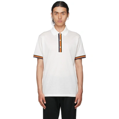 Paul Smith 条纹边饰polo衫 In White