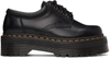 DR. MARTENS' BLACK QUAD PLATFORM DERBYS