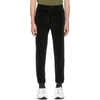 Tom Ford Black Cotton Fleece Sweatpants In Animal Print