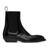 BOTTEGA VENETA BLACK CHISEL CHELSEA BOOTS