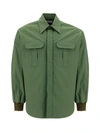 ALEXANDER MCQUEEN ALEXANDER MCQUEEN DROPPED SHOULDER POPLIN MILITARY SHIRT