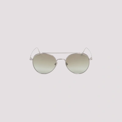 Tom Ford Eyewear Declan Aviator In Silver