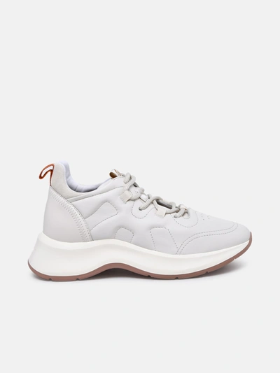 Hogan White Leather H585 Sneakers