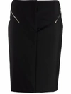 Givenchy Skirt Wool And Mohair Piece Dyed In Black