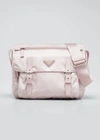 Prada Single Pocket Re-nylon Shoulder Messenger Bag In Pink