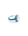 Ippolita Lollipop Carnevale Ring In Sterling Silver With Mother-of-pearl Doublets And Ceramic In Blue