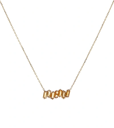 Suzanne Kalan 14kt Yellow Gold Necklace With Citrines
