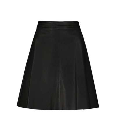 Stouls Ivy High-rise Leather Mini Skirt In Black