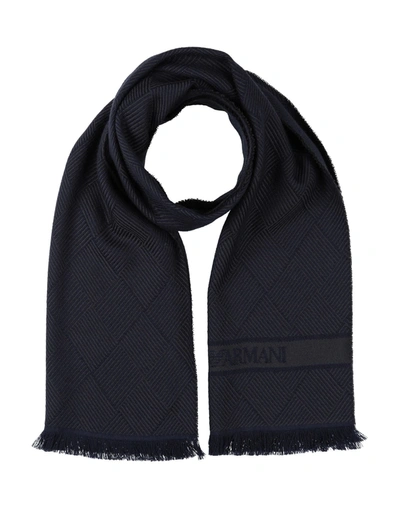 Emporio Armani Scarves In Dark Blue