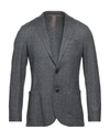 Eleventy Suit Jackets In Steel Grey