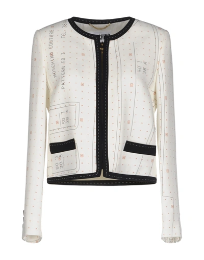 Moschino Suit Jackets In White