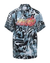 Koché Animal-print Logo Shirt In Grey