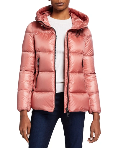 Moncler Seritte Oversized Puffer Jacket In Dark Pink ModeSens