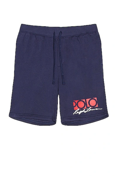 Polo Ralph Lauren Men's 8-inch Logo Fleece Shorts In Navy
