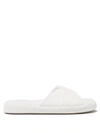 Skin Kyoto Crossover-strap Organic-cotton Terry Slides In White