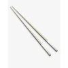 Christofle Uni Wood And Silver-plated Japanese Chopsticks