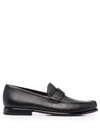Ferragamo Vara Buckle Loafers In Schwarz