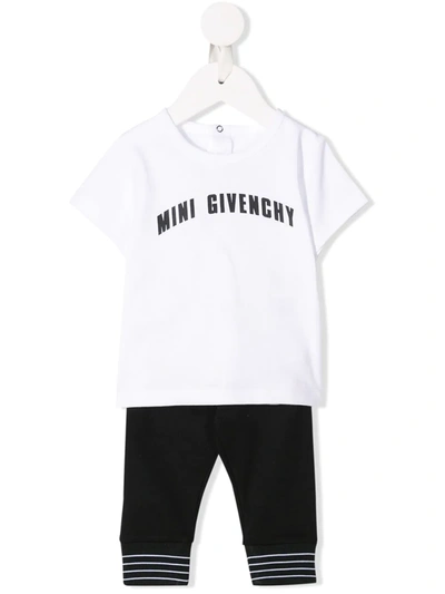 Givenchy Babies' Logo Print Two-piece Set In White