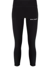 Palm Angels Logo-print Leg Performance Leggings In Black