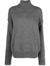 Palm Angels Pxp Patch Detail Jumper In Grey