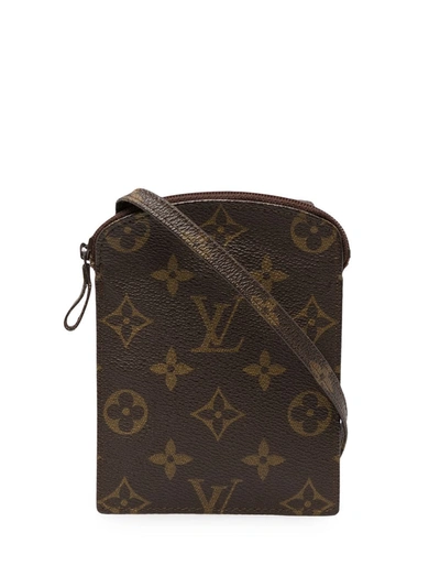 Pre-owned Louis Vuitton 1996  Neck Strap Pouch In Brown