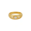 V BY LAURA VANN TINA 18KT GOLD-PLATED RING,3361271