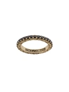 Dolce & Gabbana 18kt Yellow Gold Sicily Sapphire Ring In Black
