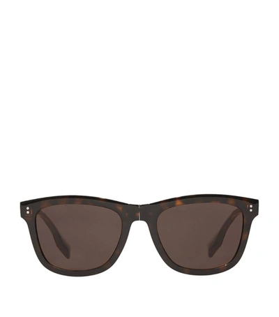 Burberry Logo Detail Square Frame Sunglasses In Brown