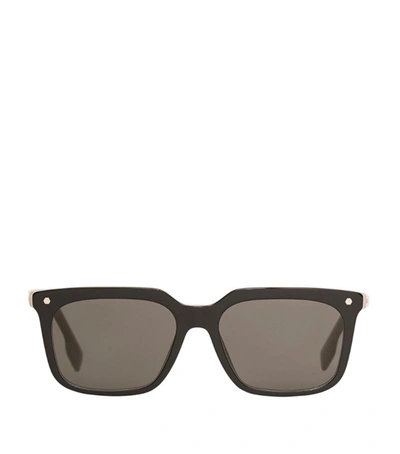 Burberry Eyewear Icon Stripe Square Sunglasses In Grey