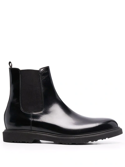 Paul Smith Lambert Leather Chelsea Boots In 79 Blacks