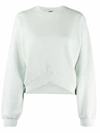 AGOLDE CREW-NECK CROPPED SWEATSHIRT