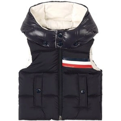 Moncler Babies' Boys Navy Blue Down Padded Gilet