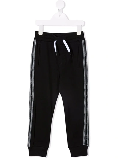 Givenchy Teen Side Stripe-detail Track Trousers In Black