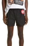 Raf Simons Teenage Dreams Patch Boxer Shorts In Black