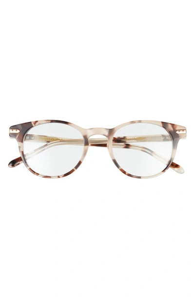 Diff Tali 48mm Round Blue Light Blocking Glasses In Cream Tortoise