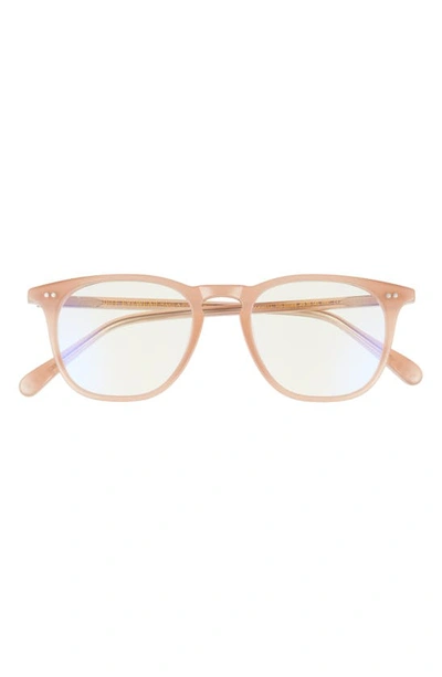 Diff Maxwell 49mm Square Blue Light Blocking Glasses In Rustique/ Brown Gradient