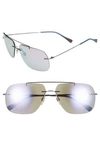 PRADA 'RED FEATHER' 63MM SUNGLASSES,PS 55PS63-XM