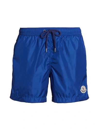 Moncler Swim Trunks In Medium Blue