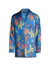 VERSACE MEN'S TRESOR DE LA MER SILK PAJAMA SHIRT,400013578944