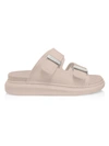 Alexander Mcqueen Pink Rubber Hybrid Slippers   Pink  Donna 40 In Pink