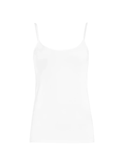 Majestic Classic Stretch Tank Top In White