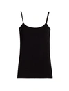 Majestic Classic Stretch Tank Top In Noir