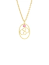 Sylvia Toledano Women's 22k Goldplated & Dyed Ruby Cancer Pendant Necklace