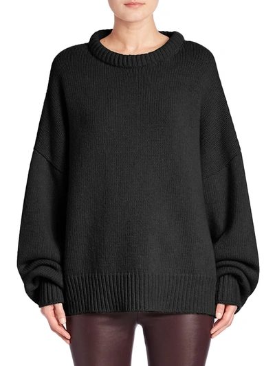 The Row Women's Ophelia Wool & Cashmere Sweater In Black