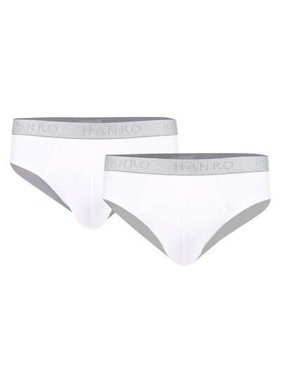 Hanro Cotton Essentials Stretch Briefs Two-pack In White