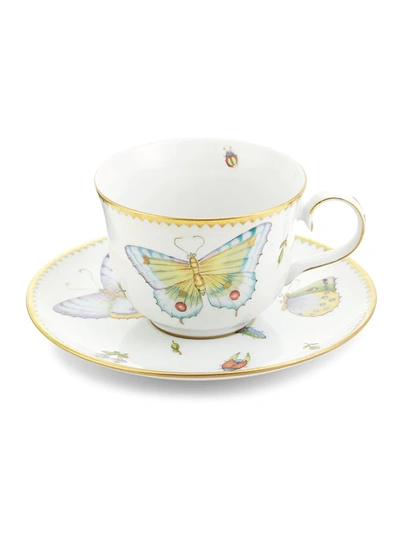 Anna Weatherley Butterfly Meadow 2-piece Porcelain Cup & Saucer Set