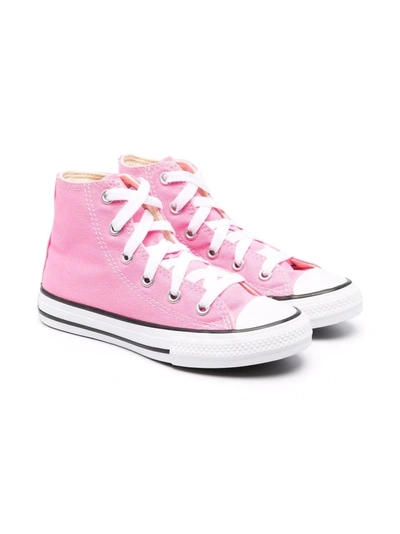 Converse Girls' Chuck Taylor All Star High Top Sneakers - Toddler, Little Kid In Pink